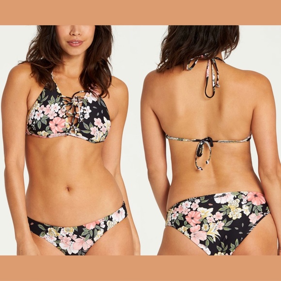 NEW $55 Billabong Away We‎ Go Strappy Cami Bikini T - Picture 1 of 10